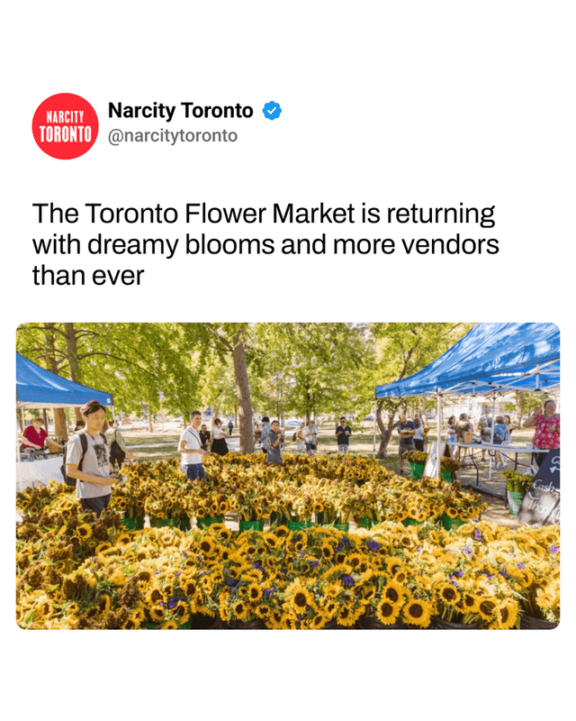 The Toronto Flower Market is returning with dreamy blooms and more vendors than ever