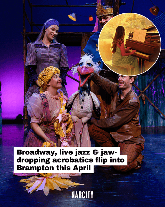 Broadway, live jazz & jaw-dropping acrobatics flip into Brampton this April