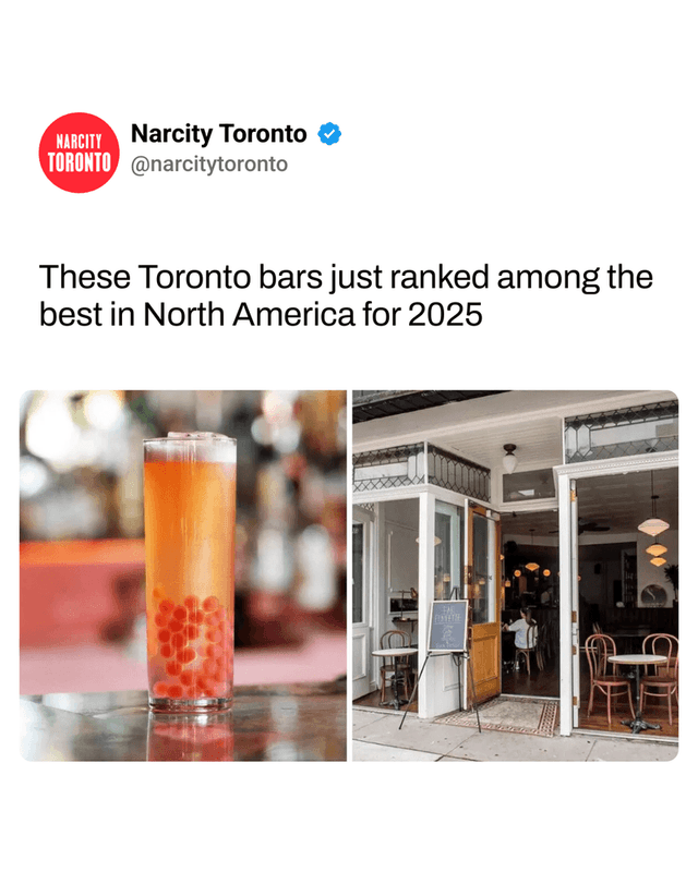 These Toronto bars just ranked among the best in North America for 2025
