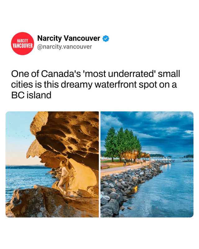 One of Canada's 'most underrated' small cities is this dreamy waterfront spot on a BC island​