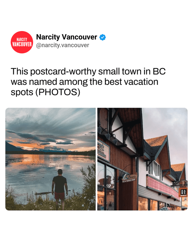 This postcard-worthy small town in BC was named among the best vacation spots (PHOTOS)