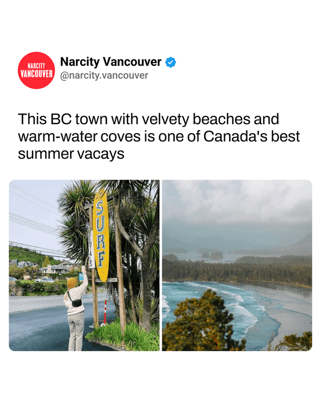 This BC town with velvety beaches and warm-water coves is one of Canada's best summer vacays