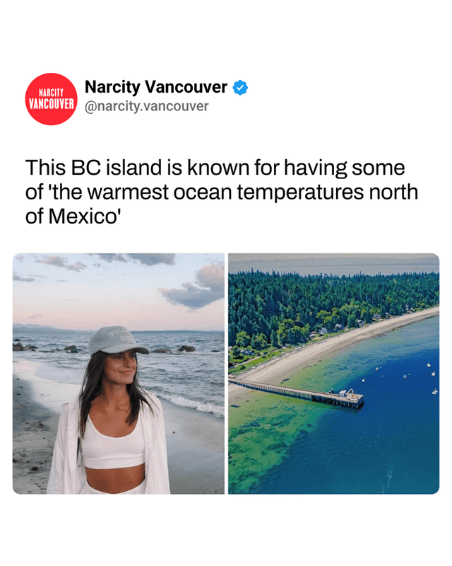 This BC island is known for having some of 'the warmest ocean temperatures north of Mexico'