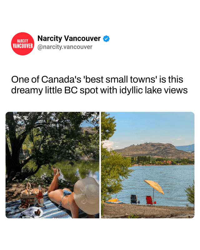 One of Canada's 'best small towns' is this dreamy little BC spot with idyllic lake views