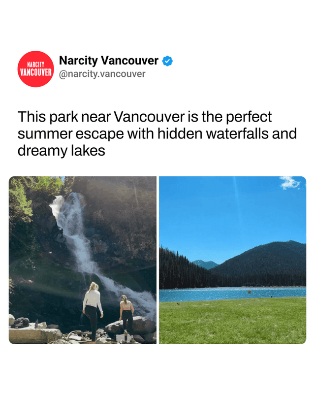 This park near Vancouver is the perfect summer escape with hidden waterfalls and dreamy lakes