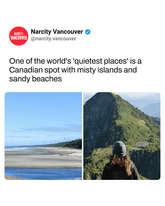 One of the world's 'quietest places' is a Canadian spot with misty islands and sandy beaches