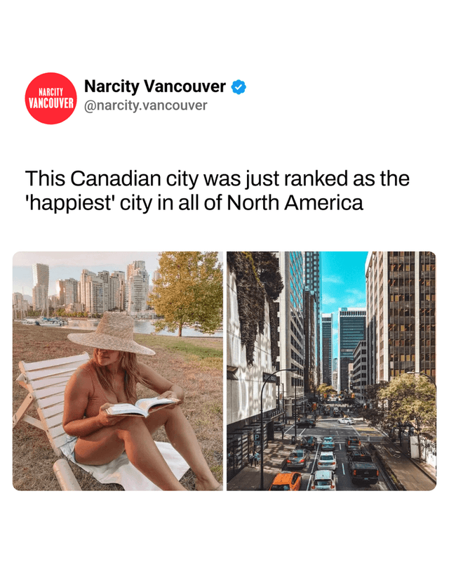 This Canadian city was just ranked as the 'happiest' city in all of North America
