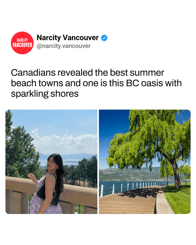 Canadians revealed the best summer beach towns and one is this BC oasis with sparkling shores