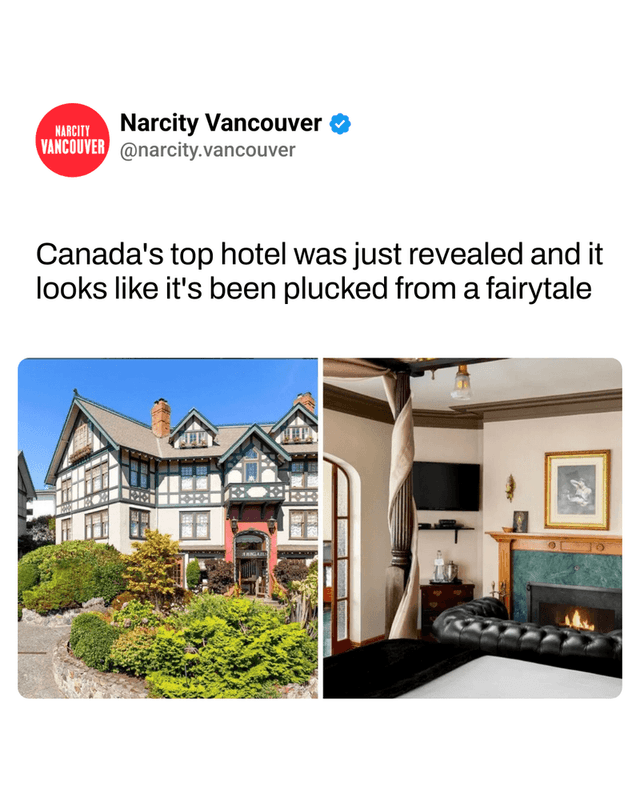 Canada's top hotel was just revealed and it looks like it's been plucked from a fairytale