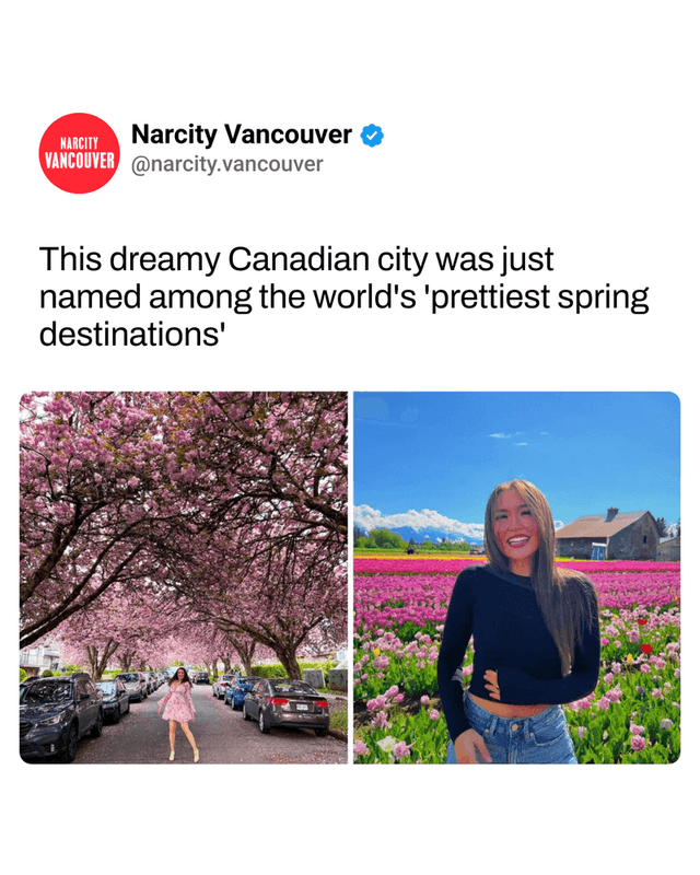 This dreamy Canadian city was just named among the world's 'prettiest spring destinations'