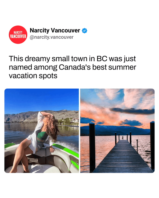 This dreamy small town in BC was just named among Canada's best summer vacation spots