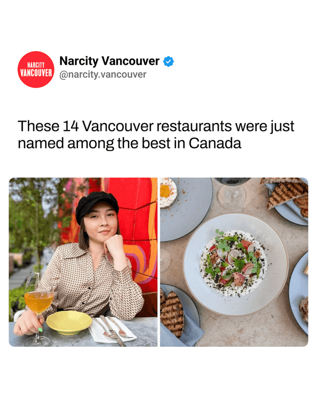 These 14 Vancouver restaurants were just named among the best in Canada